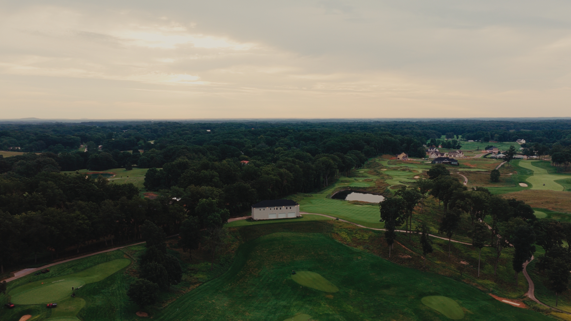 Aerial view of the Academy campus